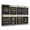 Child Leadership Growth Mindset Poster Modern Minimalist Wall Art Canvas Print for Nursery Living Room