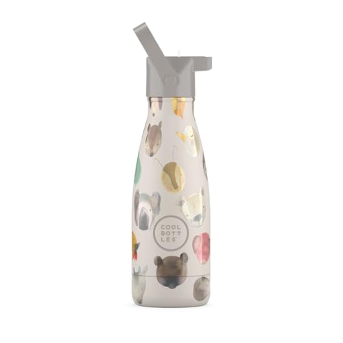 Children's Thermal Bottle – 260 ml – Tiny Creatures – Stainless Steel Water Bottle – Cool Drinks 36 Hours and Hot 18 Hours – Finished with Embossed Paint – BPA Free – Cool Bottles