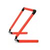 Children Training Hurdle Portable Folding Adjustable Obstacle Agility Hurdle PVC Lightweight Material Suitable for Kids Football Training Indoor, Orange, 50CM 5-50cm Adjustable