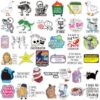 Chivertion 400 Pcs Funny Stickers for Adults Waterproof Vinyl Sarcastic Stickers Meme Decals for Water Bottles, Laptop, Phone, Hard Hats, Journal, Scrapbook