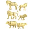 Chiyyak 12 Pieces Jungle Animal Model Set Realistic Wild Animal Toys for Children Imagination Plastic Material (#1)