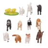 Chiyyak Farm Animal Simulation Educational Toys Durable Plastic Figures for Early Animal Education Set of 12 Farm Figures for Christmas Decorations in