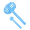 Chiyyak Plastic Pompom DIY Felting Ball Maker Portable Bead Shaking Spoon Set for Wet Spinning Blue 1 Set