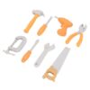 Chiyyak Realistic Kids Repair Tool Set, Durable Drill, Hammer, Wrench, Screwdriver for Boys, Plastic Construction Tool for Toddlers