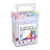 chllyeoo Professional Classroom Art Markers Set Creative Acrylic Markers Smudges Inks with Carry Case for Artists Educators Art Set Drawing