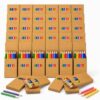 CHMKMPZG 36 Set Pastel Pencils Bulk Mini Colored Pencils 3.5 Inch Poplar Wood Pencils Coloring Drawing Pencil in Boxes 6 Different Color for Drawing Sketching Classroom Birthday Pastel Party Favor
