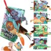 chochumy Soft Baby Books, Tummy Time Cloth Travel Toys 0-6 Months Touch Feel Sensory Book Jungle Tails for Babies Girl 3-6 6 to 12 Month Old 0-3-4-5-6-7-8-9 Newborn Infant Boy Must Haves Birthday Gift