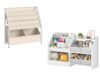 CHOEZON Kids Bookshelf and Children's Bookcase, Large Capacity Book and Toy Storage Organizer, Oxford Fabric Slings and 4 Fabric Drawers, for Kids Room, Nursery, Playroom, TCW09WM-MCW19WB