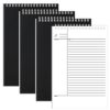 Cholemy 4 Pack Steno Notebooks, 6x9 Inches, 320 Sheets (80 Sheets/pad) Notes Notebook Top Spiral Ruled Writing Pads for School Office Business Students Teachers & Note Taking