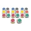 Chosertory 20x Game Dice Set Portable Color Recognition Table Game