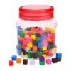 Chosertory Centimeter Cubes 100 Pieces manipulatives Counting Blocks Sorting Toy pp Material Suitable for Kids Learning Homeschool Preschool, 300pcs