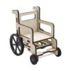 Chosertory Chair Model Toy Wooden Puzzle Creative Building Kit Unpainted Assembly Suitable for Gift Giving Learning Study