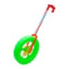 Chosertory Kids Push Along Toy Push and Pull Toy Classic Early Developmental Pull Toy Creative Wheel Design PP Build Suitable for Learning to Walk