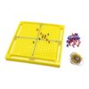 Chosertory Math Teaching Tool Wood Geoboards Set Educational Pegboard XY Axis Linear Equation Learning Tool Geometry Board Mathematical Coordinate Graphs