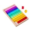 Chosertory Rainbow Building Blocks Set for Children with, Stacking Blocks, Storage Box, Sensory Training, Acrylic Learning Toy for Preschool, Birthday, 60pc