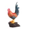 Chosertory Rooster Statues Realistic Rooster Figurine Chicken Statue Animals Figures for Decoration, Rooster with Stand