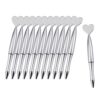 Chosertory Set of 12 Ballpoint Pens, for Valentine's Day. Ideal for Party Favors, Notes, And Cards, silver