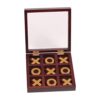 Chosertory Toe Wooden Board Game Set Classic Tic-Tac-Toe Game Family Toy for Children and Adults Handmade Wooden Pieces Suitable for Gift