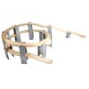 Chosertory Wooden DIY Assembling Toy Trains Track Bridge Building -