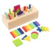 Chosertory Wooden Play Set Early Educational Toy Gifts Accessories for Preschool Kids