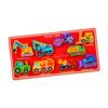 Chosertory Wooden Puzzle Educational Cognitive Toy Preschool Learning Game Peg Puzzle Wooden Material Fine Motor Skill Suitable for, Engineering