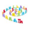 Chosertory Wooden Train Set Train Cars Sensory Skills Letter Recognition Sturdy Early