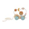 Chosertory Wooden Walking Pull Toy Wood Pulling Toy Developmental Toy Handmade Pull Girls Children Kids, Little Lion car
