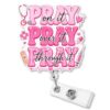 Christian Faith Badge Reel Retractable ID Holder Nurse Teacher Office Gifts