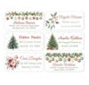 Christimas Personalized Return Address Labels, Custom Mailing Labels, AM08