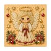Christmas Angel Star Diamond Art Pearl Kit for Adults, Diamond Painting Kit with Frame, DIY Home Decor Wall Art, Beginner DIY Seasonal Party Gift 3D Pearl Sparkle, Angel