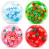 Christmas Clear Squish Ball Fidget Toy，Gift Green