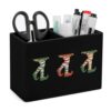 Christmas Elf Legs Desk Organizer PU Leather Caddy Holder