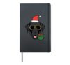 Christmas Labrador Santa Xmas Dog Owner Men Women Kids Hardcover Journal, Black