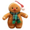 Christmas Pillows Gingerbread Man, 25cm Soft Christmas Plush Toy for Decor