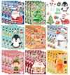 Christmas Stickers, Stickers for Kids, 24 Packs Make a Face Sticker Sheets, Christmas Crafts Party Favors for Kids