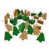 Christmas Tree Wooden Push Pins for Cork Board, 50 Pack