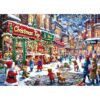 Christmas Village Street Scene Winter Holiday 1000 Piece Jigsaw Puzzle for Adult Clearance, Family Fun Activity