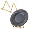 Chsoejuf 2PCS Mini Easel Stand 2 in Premium Metal Gold Small Plate Stands