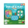 Chuckle & Roar - 3-in-1 Pop Up and Play Game Set - Active and Engaging Game Play - Collapsable Materials - Ages 3 and Up