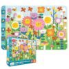 Chuckle & Roar - Happy Garden Friends 50-Piece Floor Puzzle for Kids Ages 4+ - Cheerful Spring Artwork - Screen-Free Kids Activity