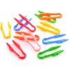 Chunful 36 Pcs Plastic Tweezers for Kid Fine Motor Toys Easy Grip Toddler Tweezers Jumbo for Craft DIY Jewelry Making Beading Family School (Green, Pink, Red, Blue, Yellow, Orange)