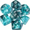 CiaraQ 7pcs Polyhedral Dice Set for Dungeon and Dragons MTG Table Games