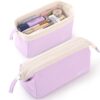CICIMELON Wide-Open Pencil Case Big Capacity Pencil Pouch Portable Pen Bag School Supplies for Students Boys Girls, Purple