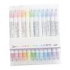 Cieirye Highlighter Pens Double Head Highlighter Highlighters, Head Set Rainbow Pastel for Student Office Classroom - Assorted Colours (12-Colors)