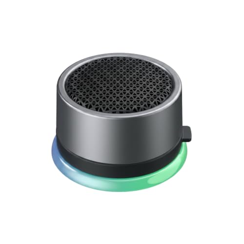 Cillso Magnetic Portable Bluetooth Speaker, IPX5 Splashproof Wireless Speaker with TWS Stereo, RGB Rhythm Lights, Bluetooth 5.4, 500mAh Battery Hands-Free Call for Car Shower Gym Outdoor, Dark Gray