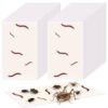CimoroWin 24 Pcs Centipede Glue Traps Indoor, Sticky Trap Bug Glue Boards with Centipede Pattern 8.6 x 5.3 Inch Adhesive Insect Catcher for Roaches Spiders, Bug Trap for Home Basement Bathroom Garage