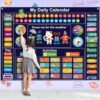 Circle Time Learning Center Toddlers Preschool Calendar for Classroom Home