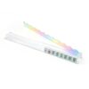 Claryome Clear Acrylic Mahjong Racks with Iridescent Pushers, Set of 4 – 17.5 Inch Scalloped Magnetic Mahjong Tile Racks, American Mahjong Accessories