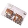 Classical Bag Clip Clamps Retro Acrylic Holders Paper Clips Ideal for Journaling and Desk Accessory in Coffee Aesthetic Bag Clip Clamps Set