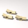 Classic Building Axle Bulk, Axle and Pin Connector Angled #3-157.5 Degrees, 80Piece,Compatible with Lego Parts and Pieces: (Color:Tan)